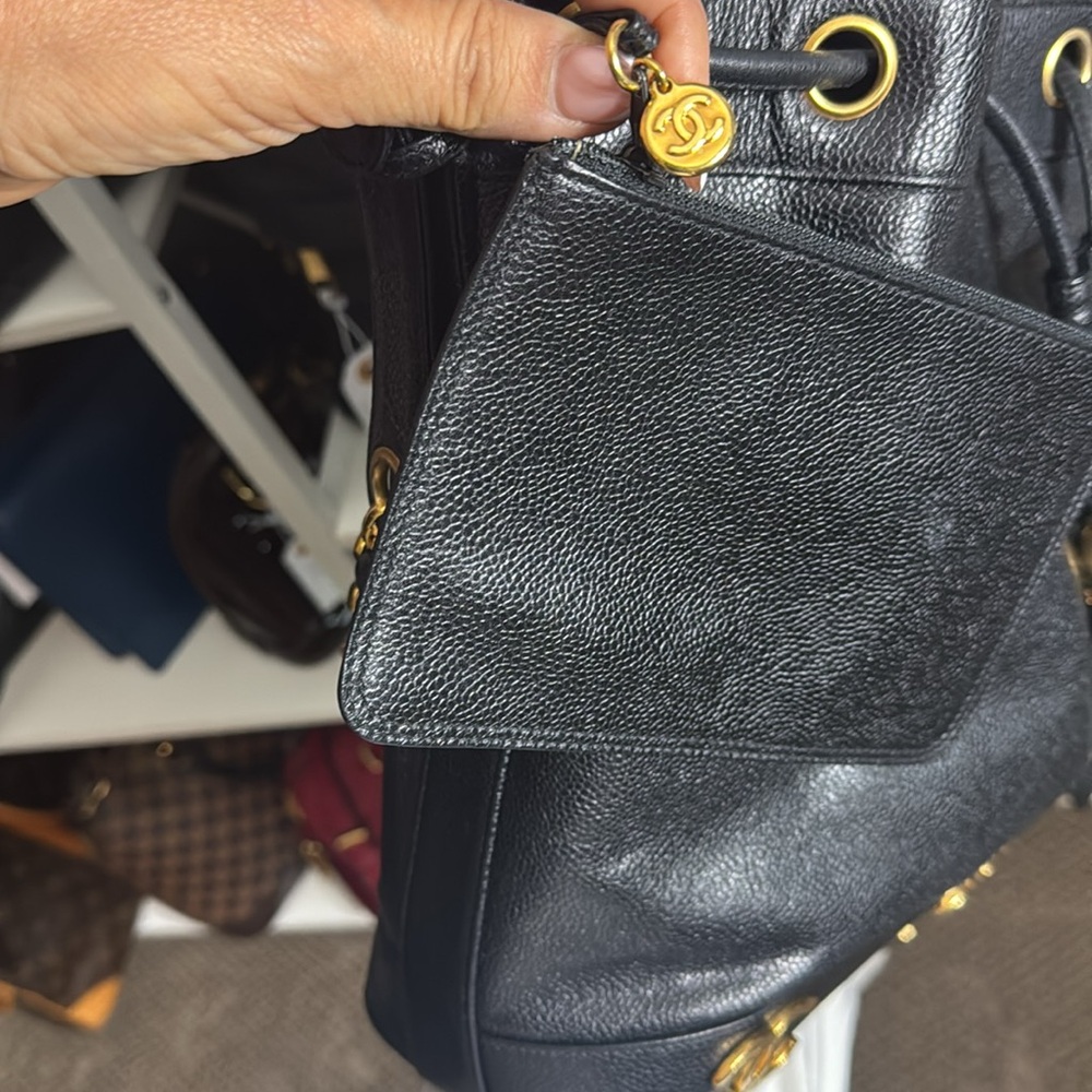 CHANEL - Triple Coco Mark Drawstring Shoulder Bag R1.220 - Picture 11 of 12